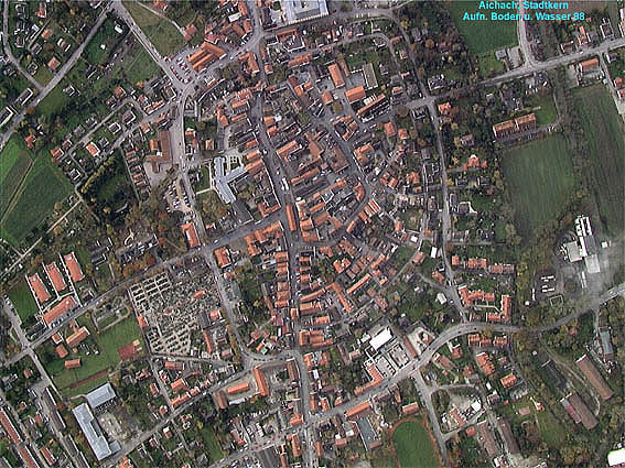 Die Innenstadt von Aichach