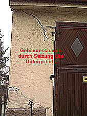 Gebudeschaden durch Setzung des Untergrunds